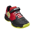 Wilson Tennisschuhe Kaos Emo Klett Allcourt schwarz/rot Kleinkinder